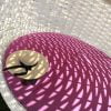 плетёный садовый круглый лежак шезлонг