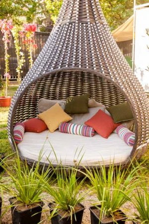 бунгало капля плетёное из ротанга