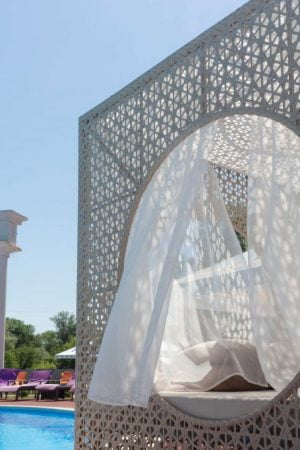 пляжная кровать квадратная