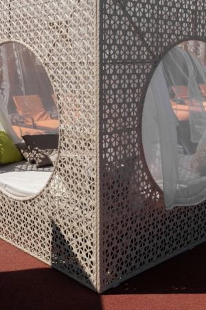 плетёный домик кровать