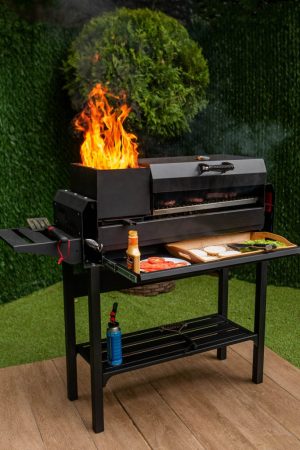 уличный садовый гриль мангал барбекю на дровах