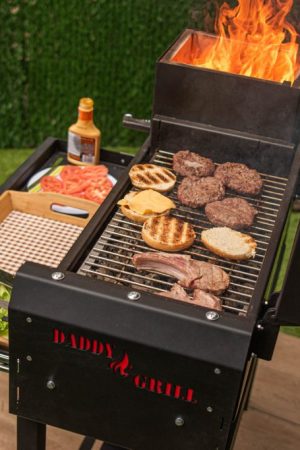 садовый гриль для мяса на углях