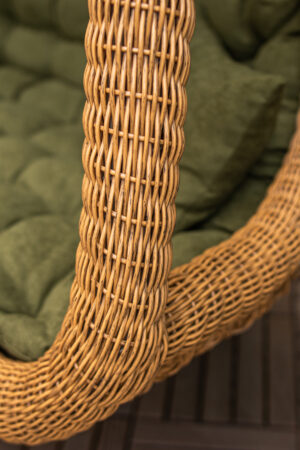 подвесное кресло кокон трёхместное беджи лоза