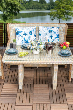 Комплект кресла диван и стол на террасу из ротанга