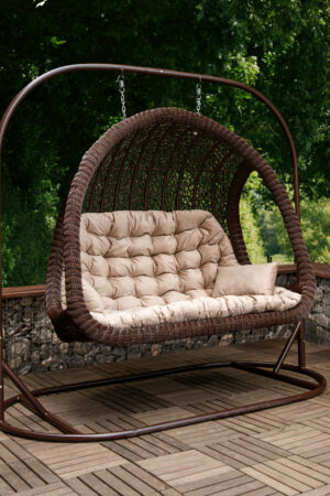 трехместное подвесное кресло бэджи