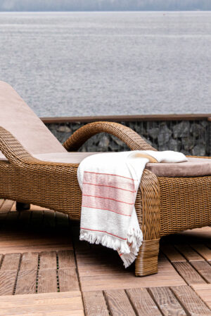 плетений пляжний лежак з штучного Міа