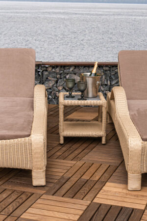 плетені шезлонги лежаки з ротангу Україна