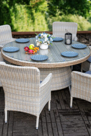 комплект мебели круглый плетеный ротанг ольса