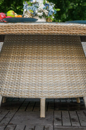 стол большой круглый плетеный стелла