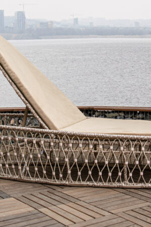 шезлонг лежак верба ротанг Патріція