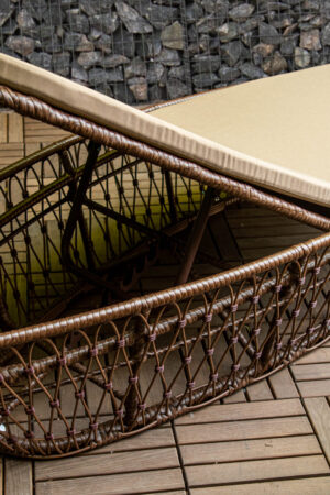 ліжко шезлонг з штучного ротангу Аспекту