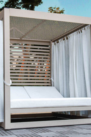 ліжко з дахом Бергамо беж