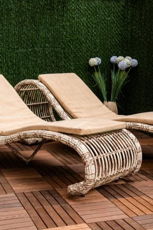 шезлонги ротанговые