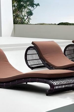 Купить шезлонг из ротанга Лючия