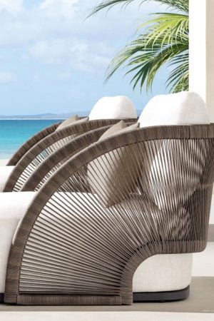 кровать из ротанга