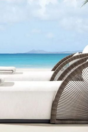 ліжко з матрасом плетене ротангом