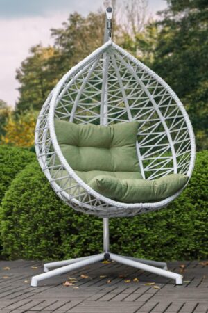 підвісне крісло кокон фенікс біле