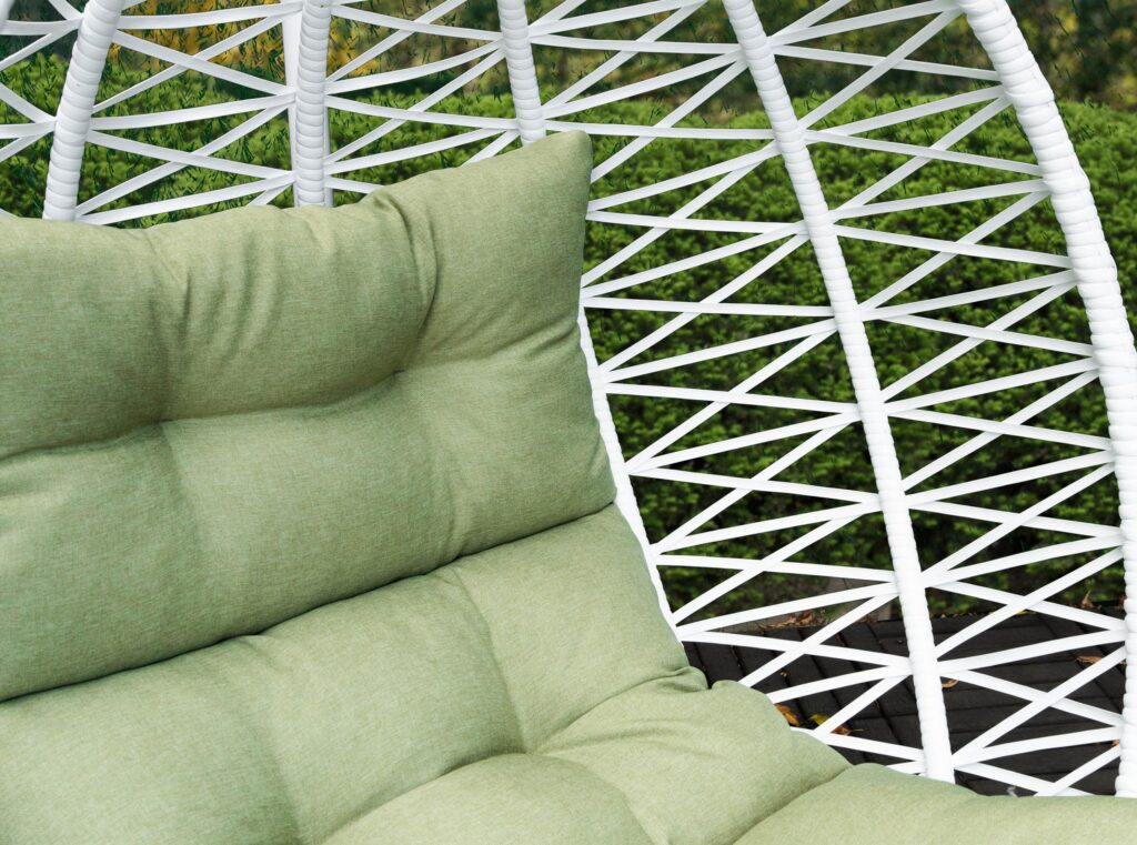 підвісне крісло кокон фенікс білий ротанг