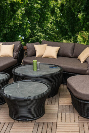 набор комплекта мебели корфу черный