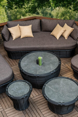 террасный комплект мебели корфу черный