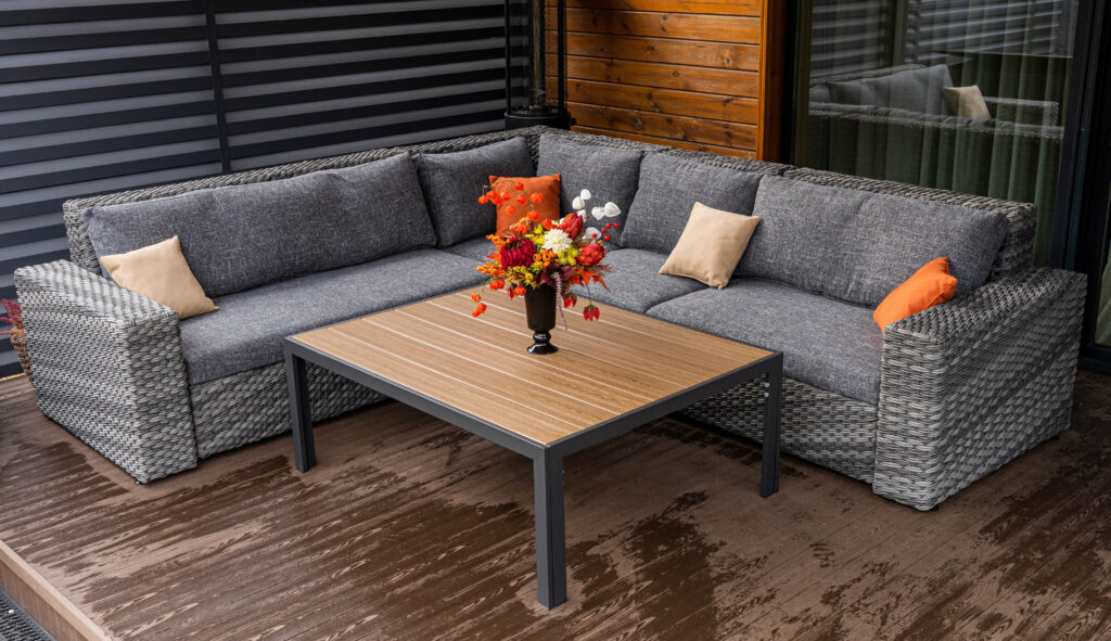 комплект угловой для террасы мебель купить