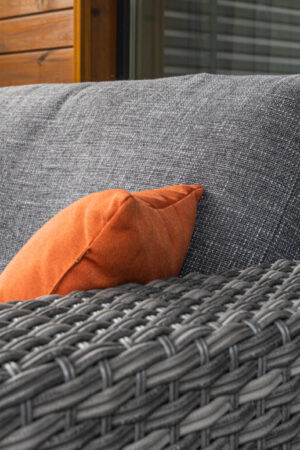 диван из ротанга фланнери серый