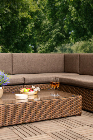 мебель плетёная фланнери комплект угловой