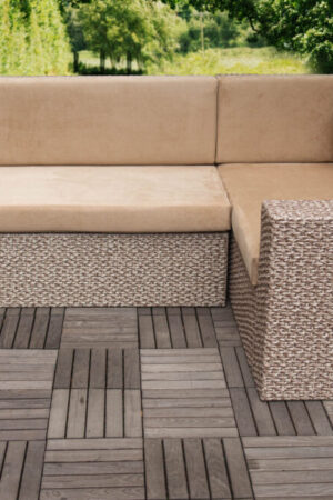 ротанговый диван прямоугольный