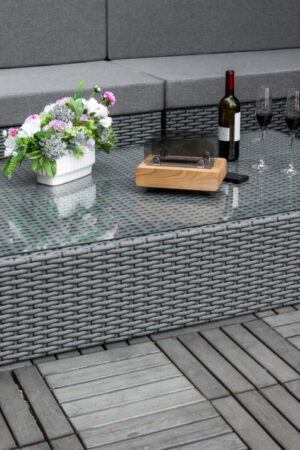 качественная мебель ротанговая серого цвета