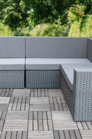 диван угловой из ротанга Фланнери