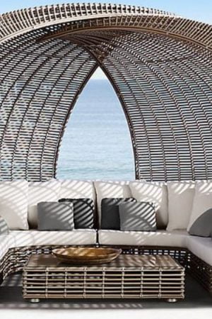 беседка плетёная ротангом Калипсо