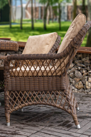 кресло плетеное монте карло мокко