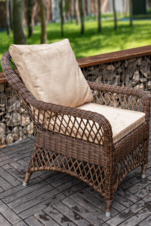 плетеное кресло монте карло мокко