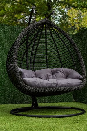 гойдалка кокон Дабл двохвильовий преміум зі стійкою