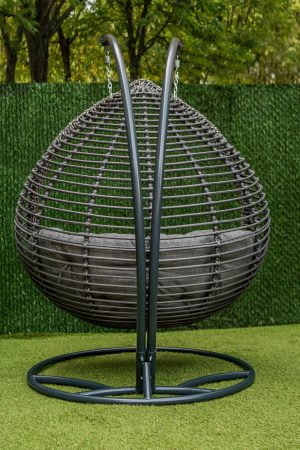 підвісне крісло Дабл двохвильовий преміум зі стійкою