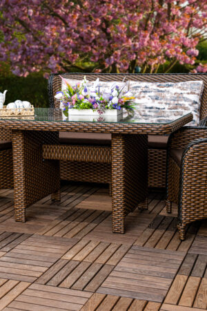 Комплект мебели плетеной ротангом