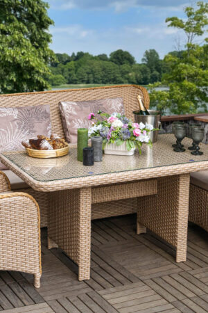 комплект мебели в сад плетеной лотос