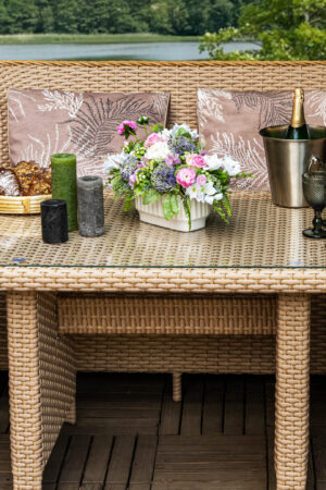 мебель уличная для сада плетеная лотос