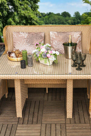 мебель уличная в сад плетеная лотос