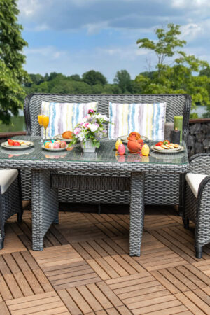 ротангові меблі сірі лотос