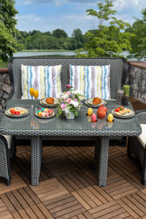 ротангова мебель сіра лотос