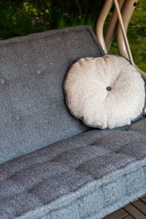 гойдалка дачна розкладна сіра