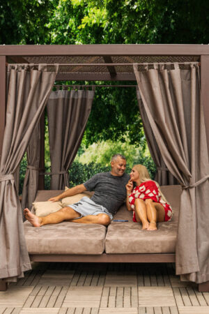 пляжный алюминиевый лежак бергамо нью