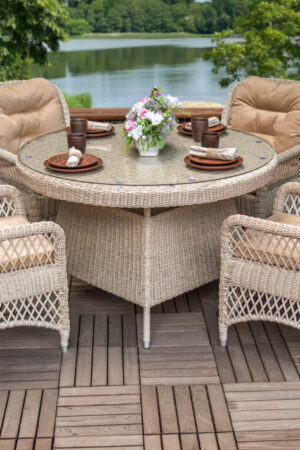 елітні меблі плетений комплект садовий