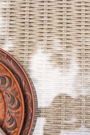 ротанговий плетений стіл монте карло лате