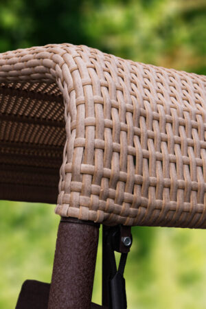 качели садовые ротанг