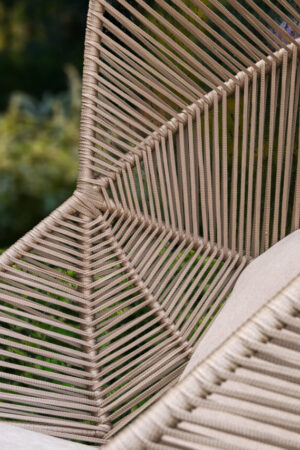 крісло з канатним плетенням бамбино