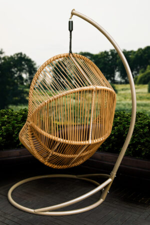 кресло кокон подвесная качалка ротанг