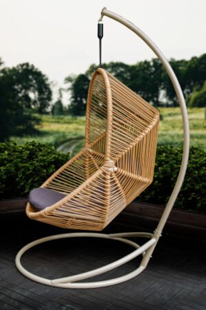 кресло бамбино подвесная качалка из ротанга