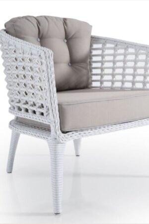 белое кресло из ротанга для кафе базы отдыха цена